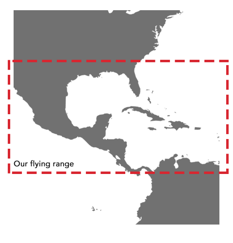 Alcance de los vuelos de vuelatour